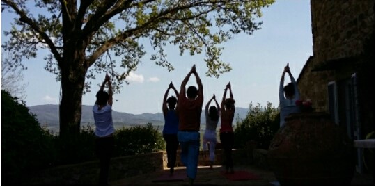 Slow down with a Chianti yoga experience with Km Zero Tours Slow Travel Tuscany