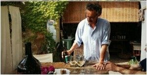 Franco taste his wine at the end of the the wine tour with our guests - -Wine Tour Chianti - Km Zero Tours - Slow Travel Tuscany - 300x153
